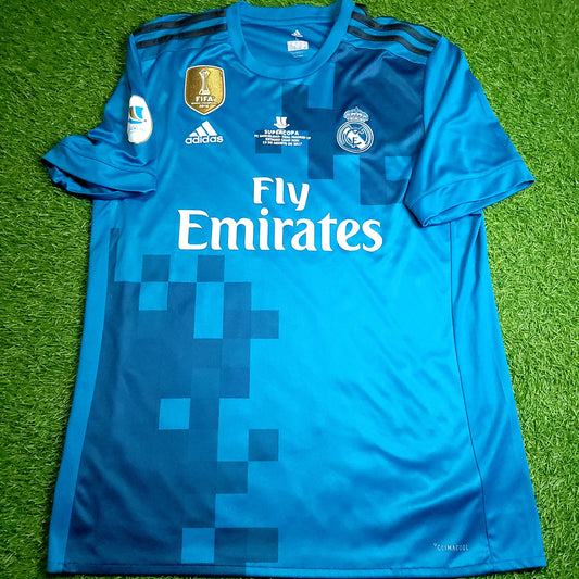 Cristiano Ronaldo Real Madrid 2017 2018 SUPERCUP Third Soccer Jersey L SKU# BR3539