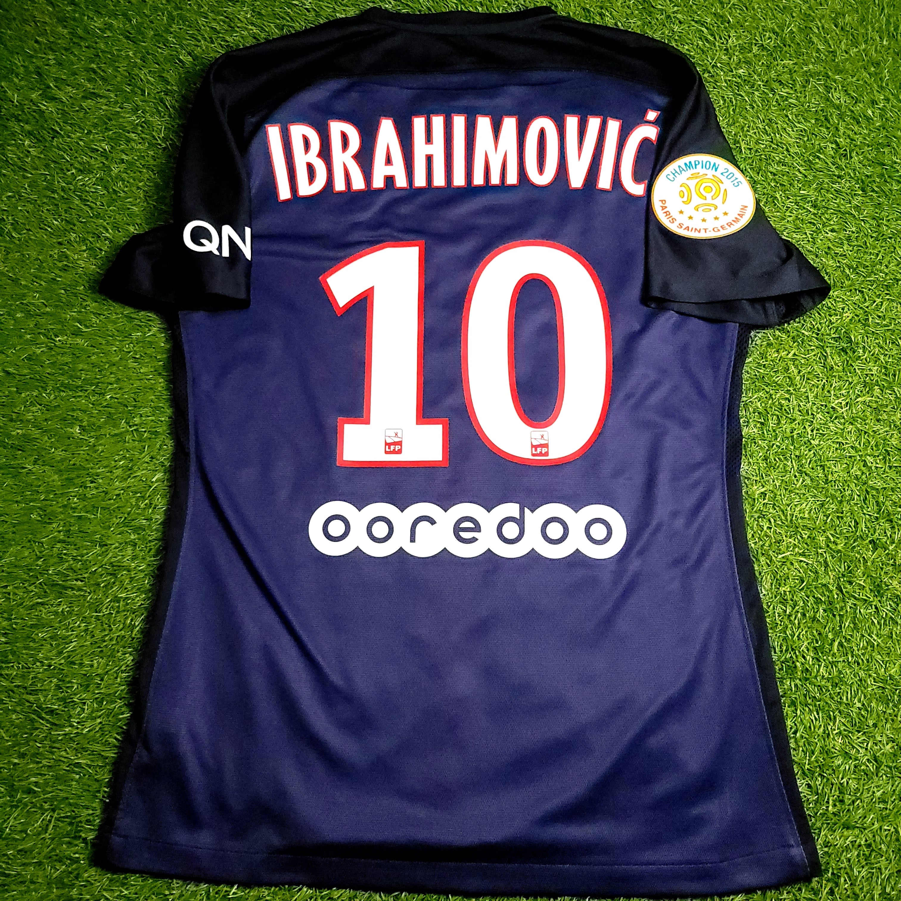 Ibrahimovic PSG Paris Saint Germain 2015 2016 PLAYER ISSUE Soccer Jers