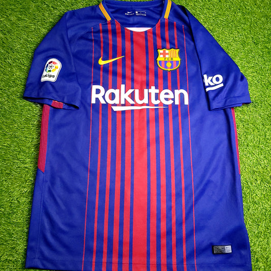Messi Barcelona 2017 2018 Soccer Jersey M SKU# 847255-457