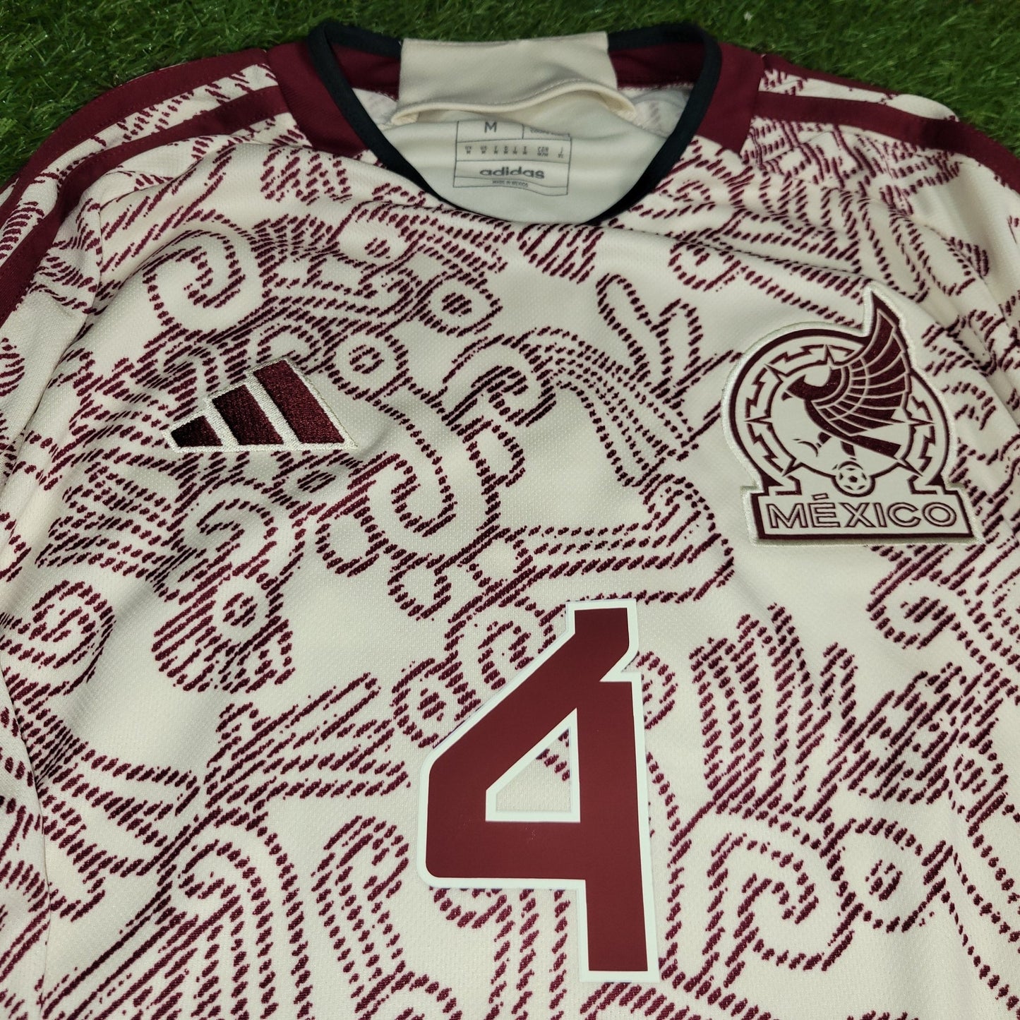 Alvarez Mexico 2022 2023 GOLD CUP Long Sleeve Away Soccer Jersey Shirt M SKU HE8853 Adidas