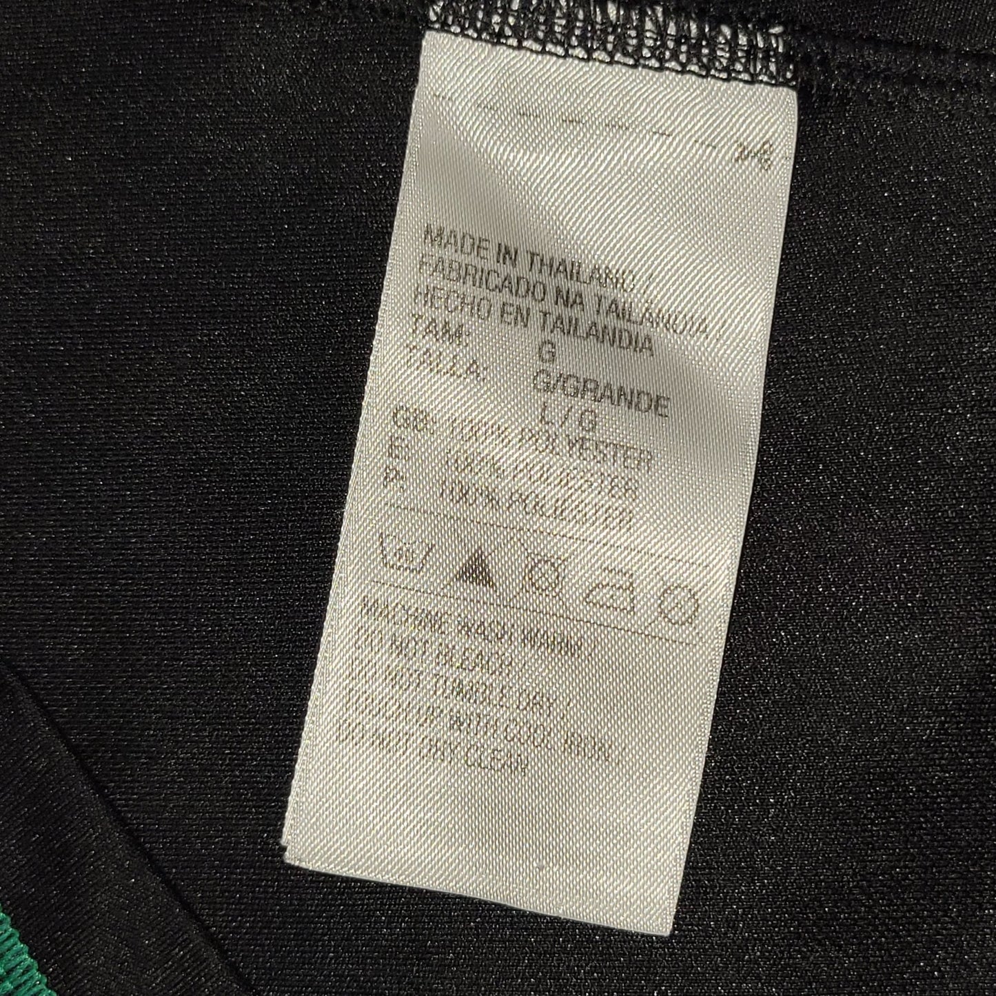 Blanco Mexico 2010 WORLD CUP Away Black Soccer Jersey Shirt L SKU P41397 Adidas