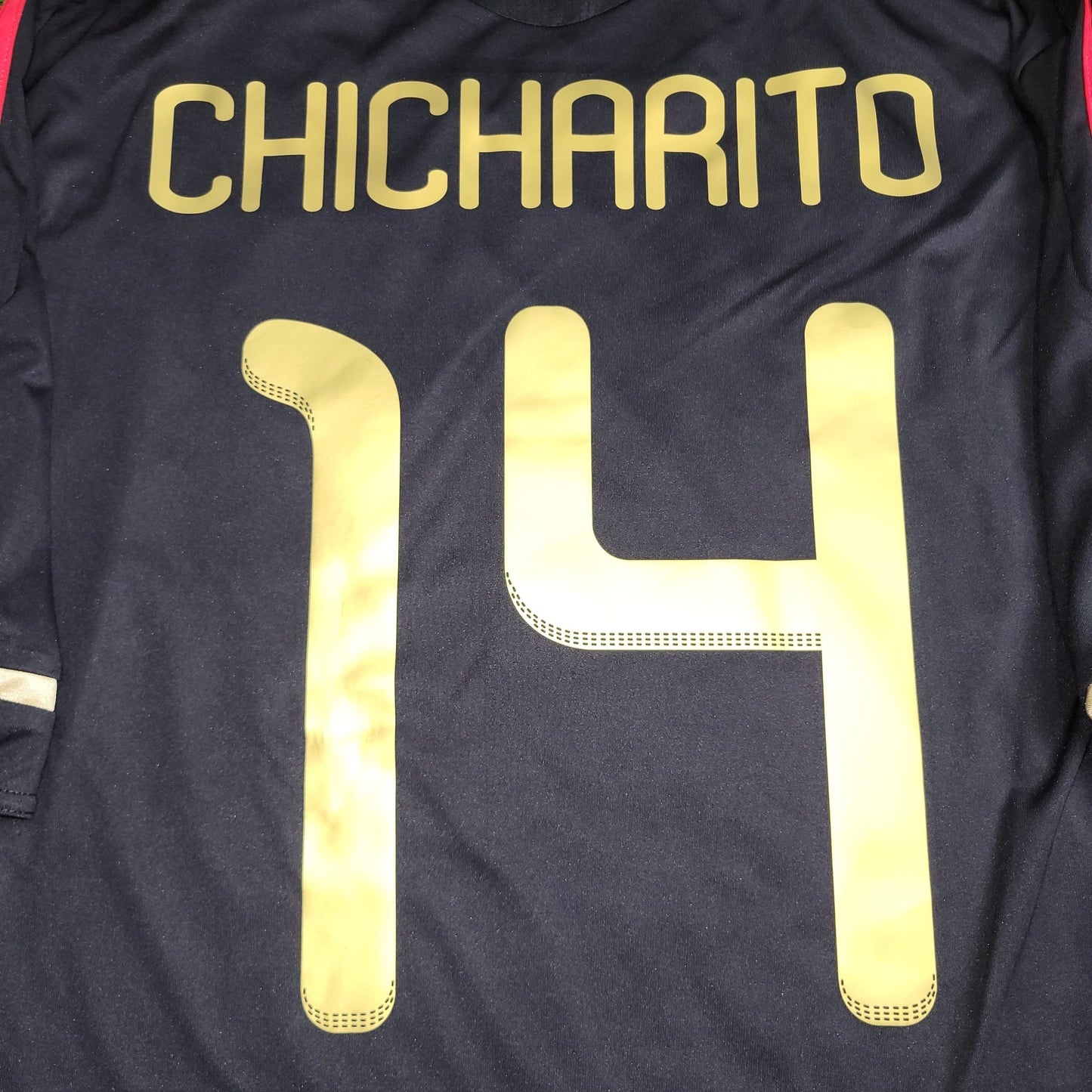 Chicharito Mexico 2011 GOLD CUP FINAL Soccer Away Jersey Shirt L SKU V31526 Adidas
