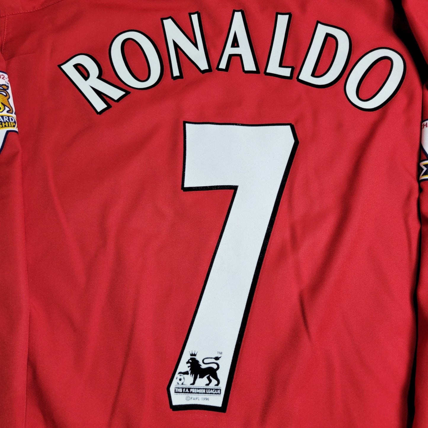 Cristiano Ronaldo Manchester United 2003 2004 DEBUT SEASON Home Long Sleeve Soccer Jersey Shirt M SKU# F20610DHA 184948 Nike