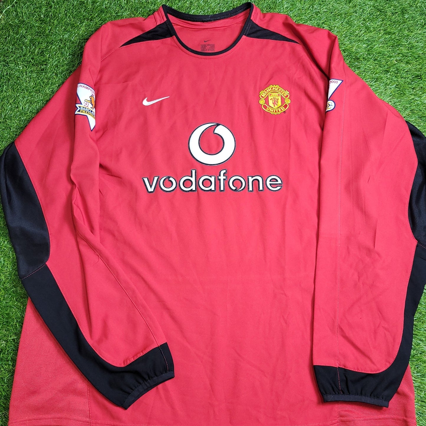 Cristiano Ronaldo Manchester United 2003 2004 DEBUT SEASON Home Long Sleeve Soccer Jersey Shirt XL SKU# F20104DHA 184948 Nike