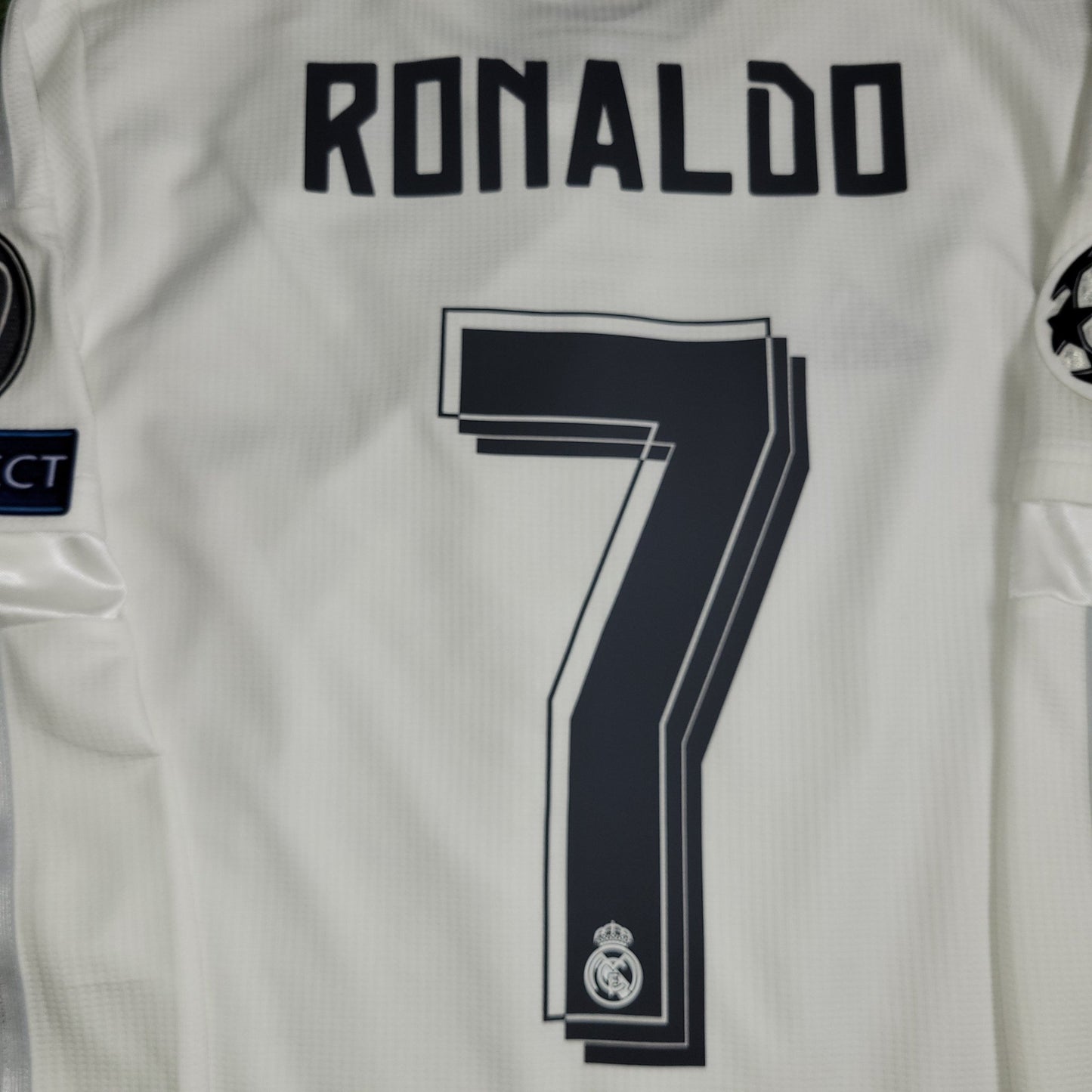 Cristiano Ronaldo Real Madrid 2015 2016 Long Sleeve UEFA FINAL Soccer Jersey Shirt M SKU S12653 Adidas