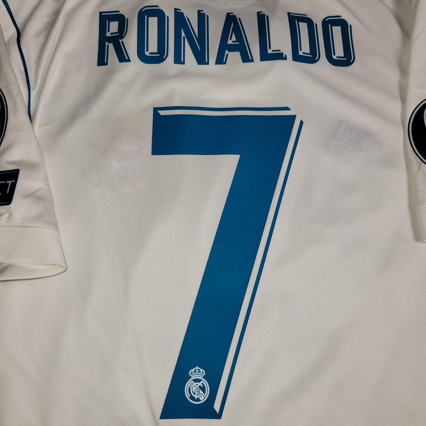 Cristiano Ronaldo Real Madrid 2017 2018 LAST GAME UEFA FINAL Soccer Jersey Shirt BNWT L SKU B31106 Adidas