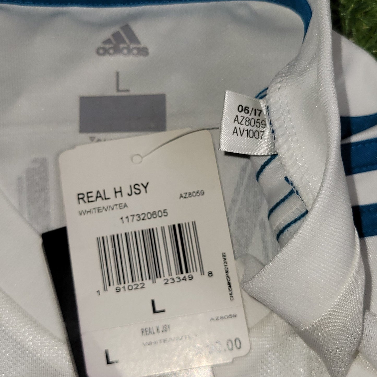 Cristiano Ronaldo Real Madrid 2017 2018 LAST GAME UEFA FINAL Soccer Jersey Shirt BNWT L SKU B31106 Adidas