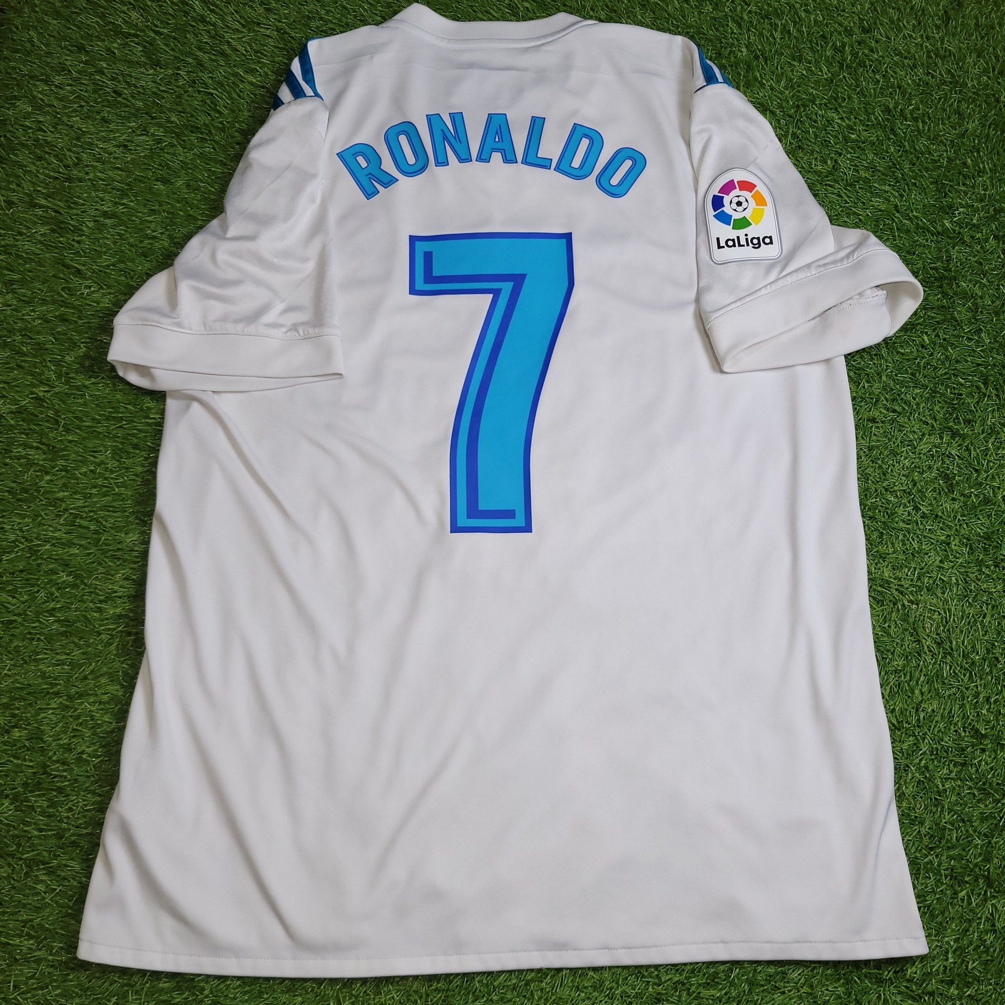 ウェア REAL MADRID - 2017/2018 (Home) Real Madrid 2017 2018 Home Adidas Football Shirt Soccer