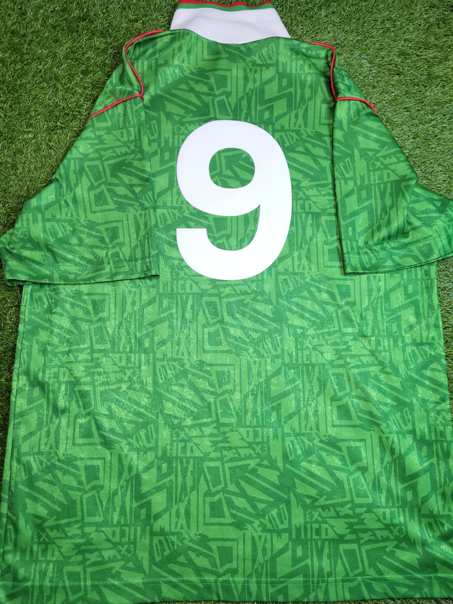 Hugo Sanchez Mexico Umbro 1993 COPA AMERICA Soccer Jersey Shirt XL Umbro
