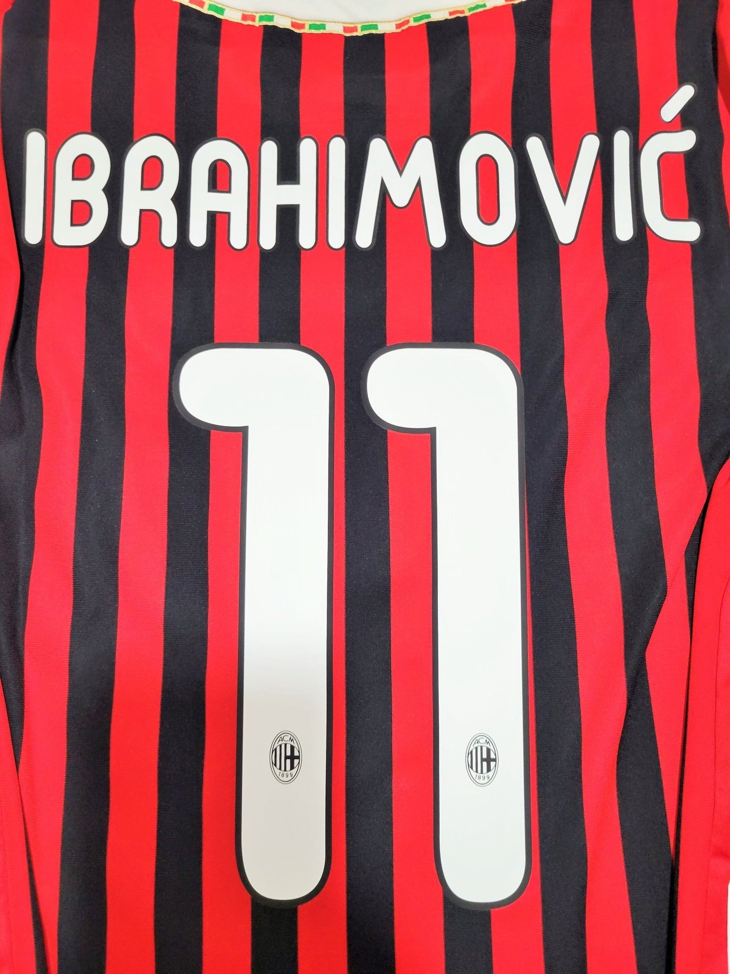 Ibrahimovic AC Milan 2011 2012 Home Long Sleeve UEFA Soccer Jersey Shirt M SKU# V13416 Nike