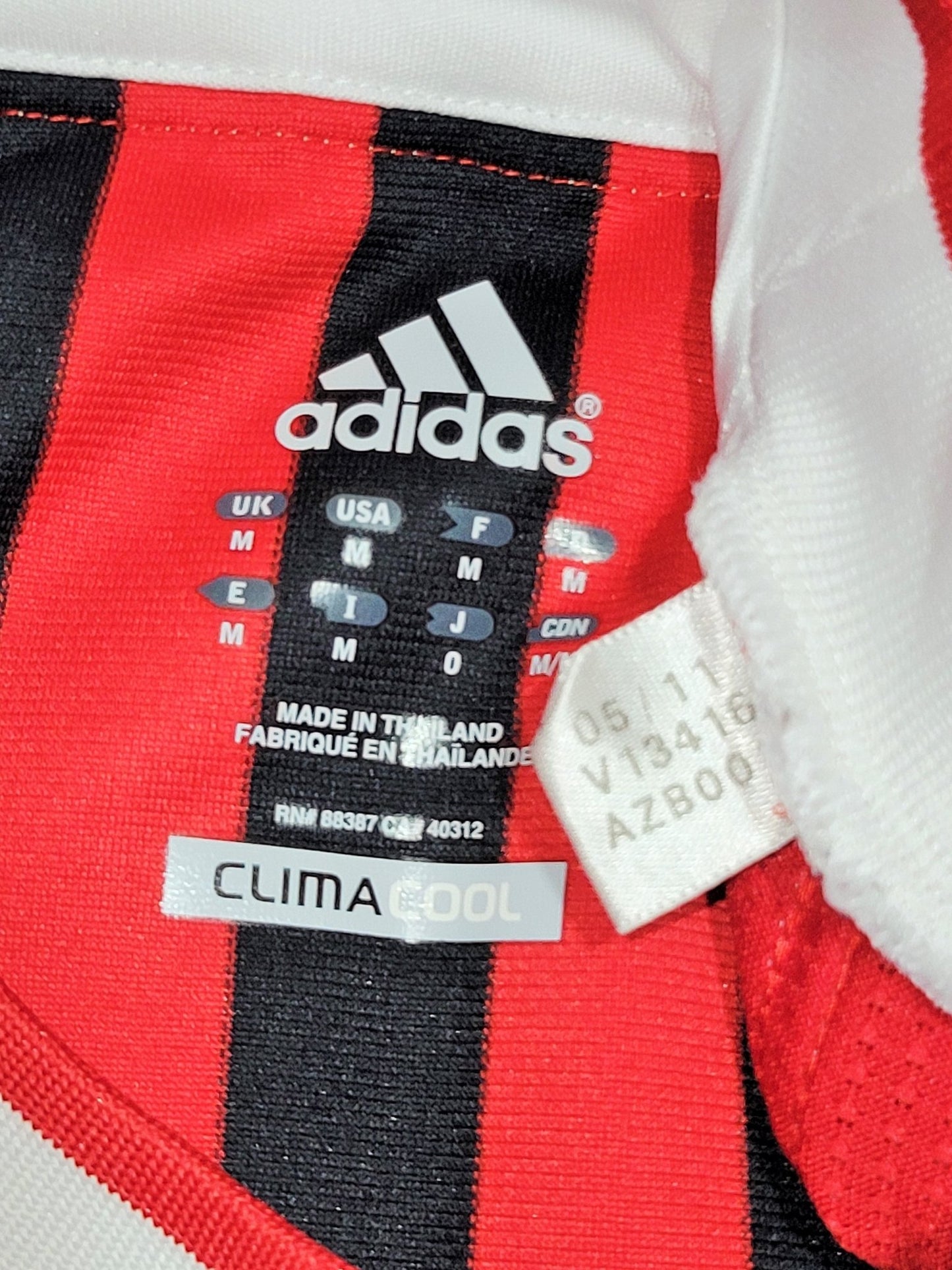 Ibrahimovic AC Milan 2011 2012 Home Long Sleeve UEFA Soccer Jersey Shirt M SKU# V13416 Nike