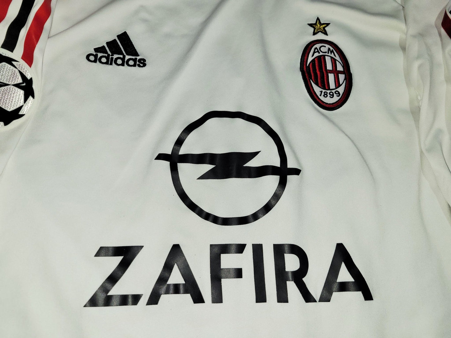 Kaka AC Milan 2005 2006 UEFA Soccer Away Jersey Shirt XL SKU# 109951 Adidas