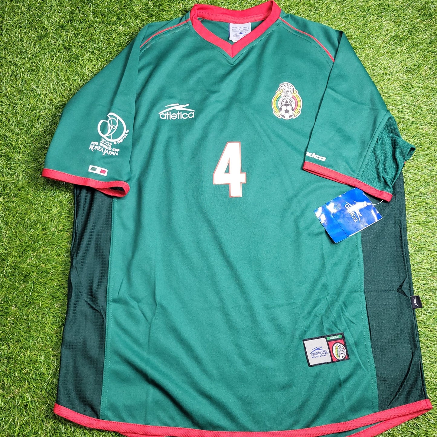 Marquez Mexico Atletica 2002 WORLD CUP Soccer Home Jersey Shirt BNWT M Atletica