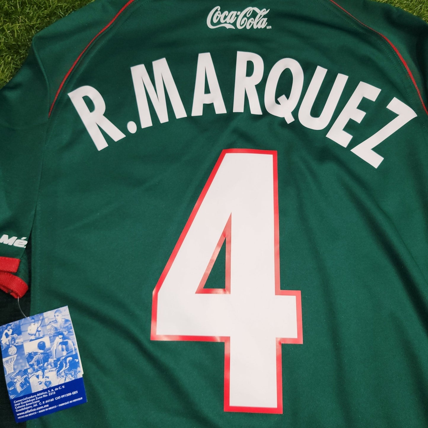 Marquez Mexico Atletica 2002 WORLD CUP Soccer Home Jersey Shirt BNWT M Atletica