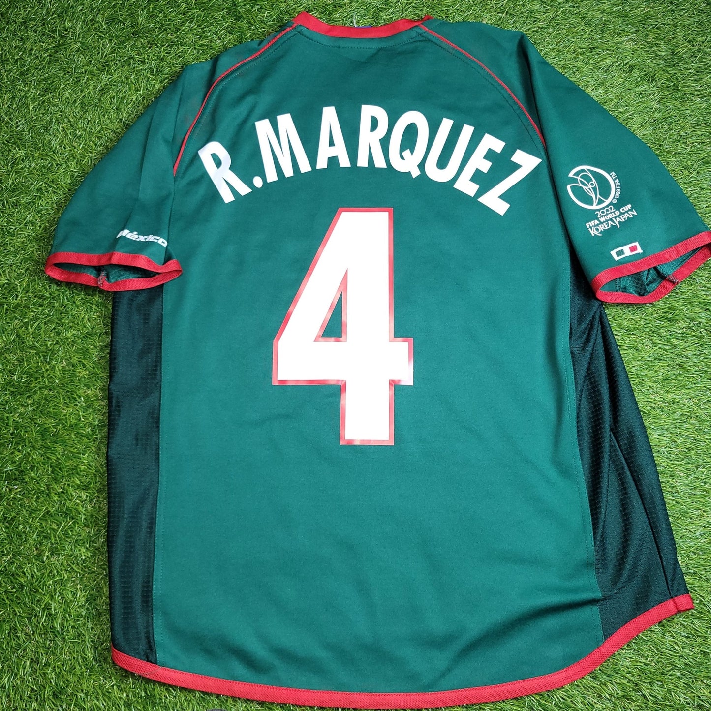 Marquez Mexico Atletica 2002 WORLD CUP Soccer Home Jersey Shirt L Atletica