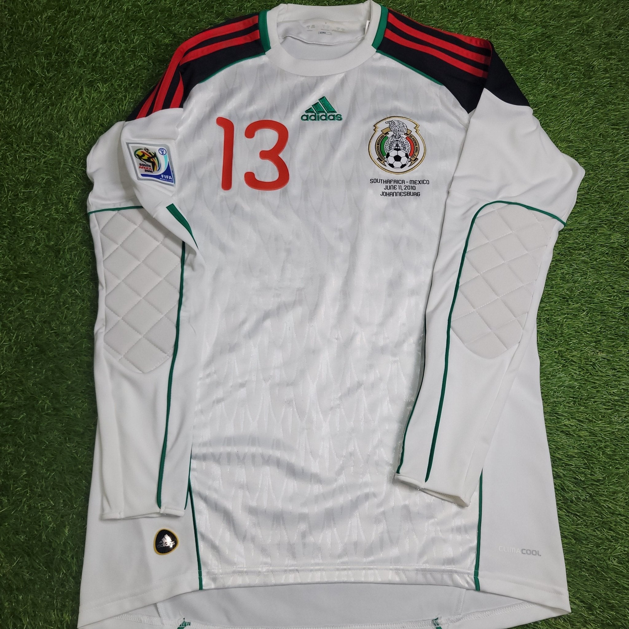 Memo Ochoa Mexico 2010 WORLD CUP GK Soccer Jersey Shirt S SKU P41385 memo-ochoa-mexico-2010-world-cup-gk-soccer-jersey-shirt-s-sku-p41385
