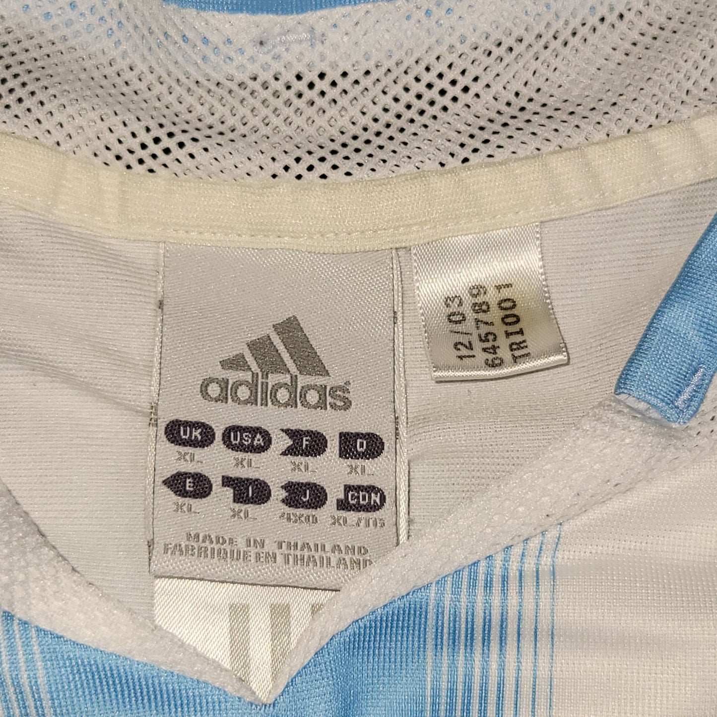 Messi Argentina 2004 2005 DEBUT Home Soccer Jersey Shirt XL SKU# 645789 Adidas