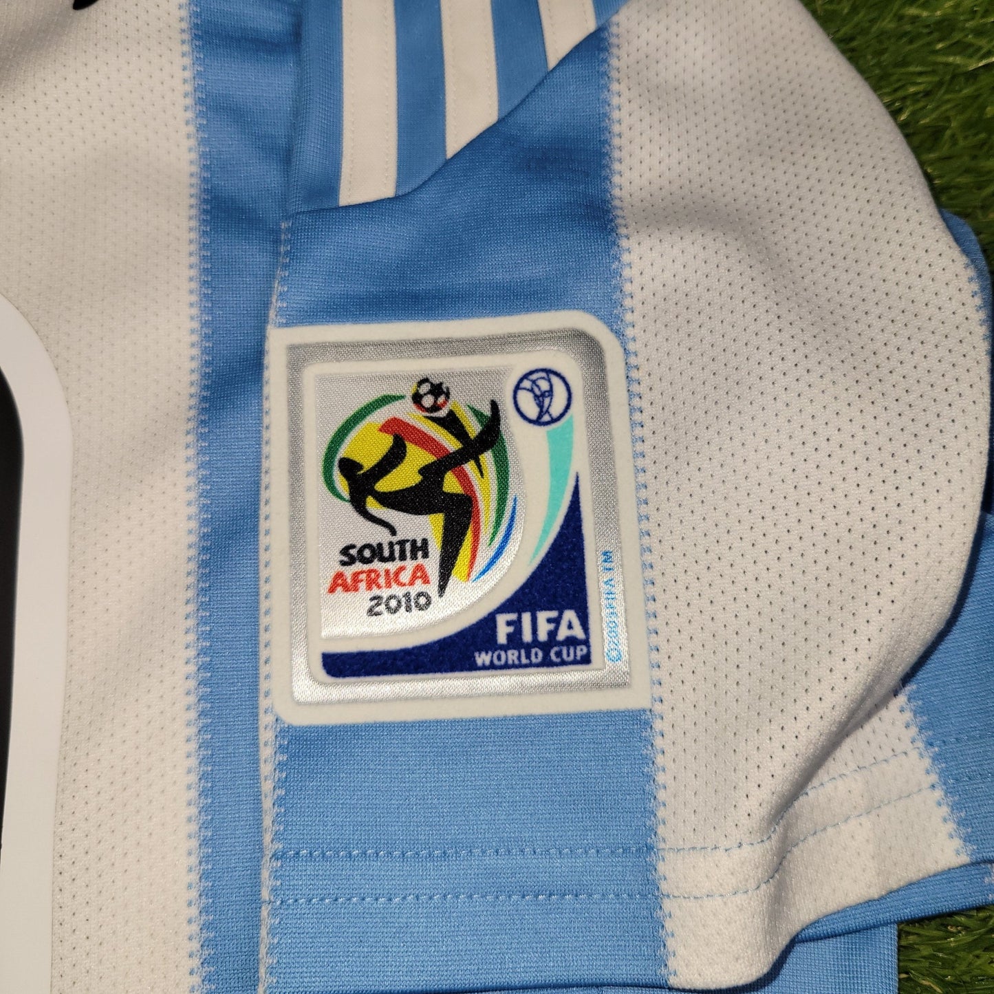 Messi Argentina 2010 WORLD CUP Home Soccer Jersey Shirt M SKU P79919 Adidas