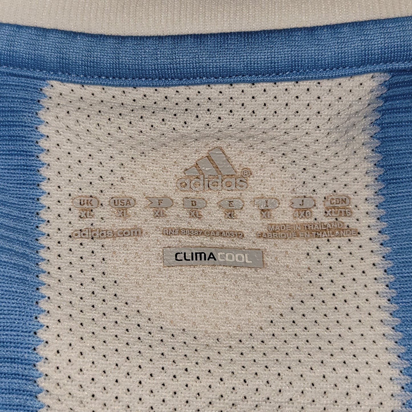 Messi Argentina 2010 WORLD CUP Home Soccer Jersey Shirt XL SKU P79919 Adidas