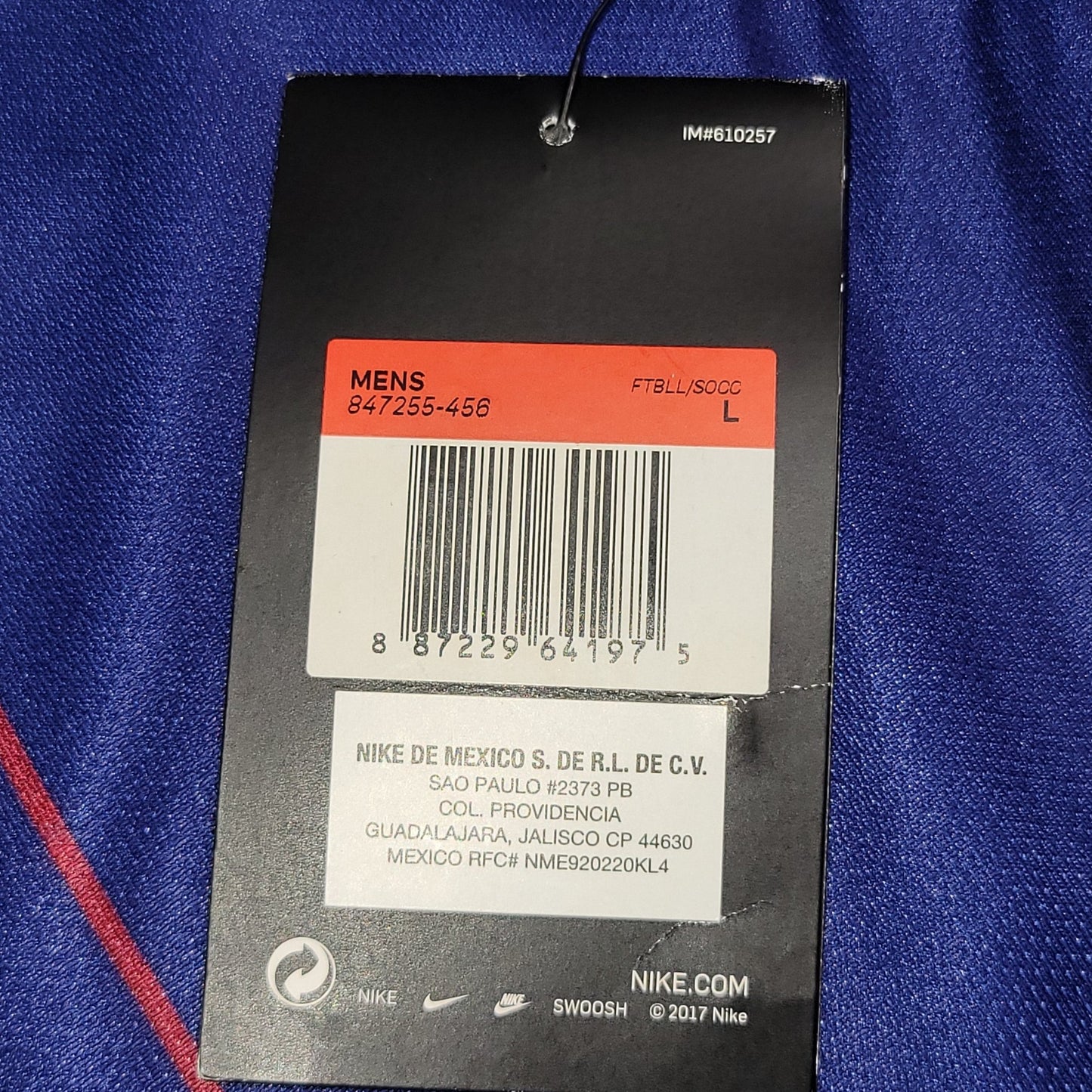 Messi Barcelona 2018 2019 Home Soccer Jersey Shirt BNWT L SKU 847255 - 457 Nike