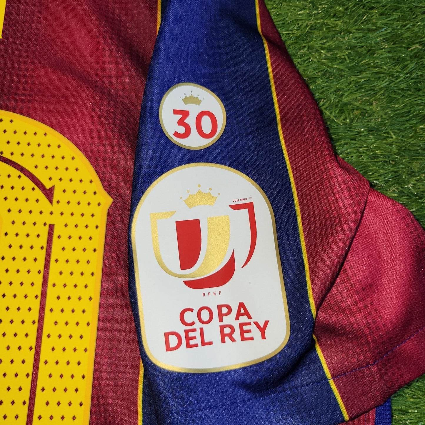 Messi Barcelona 2020 2021 COPA DEL REY LAST SEASON Home Soccer Jersey Shirt BNWT L SKU CD4232 - 456 Nike