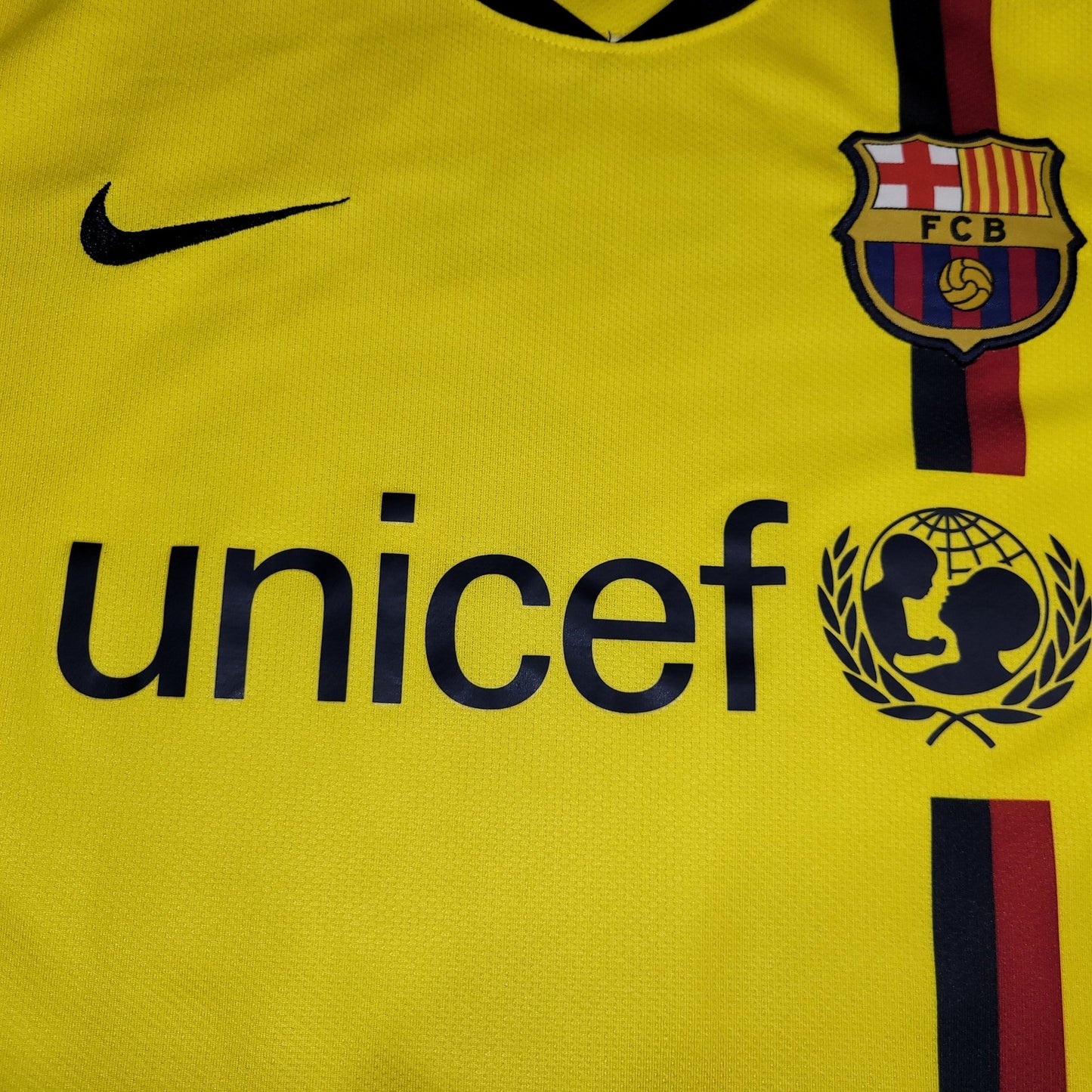 Messi Barcelona TREBLE SEASON 2008 2009 Away Soccer Jersey Shirt M SKU# 286787 - 760 Nike