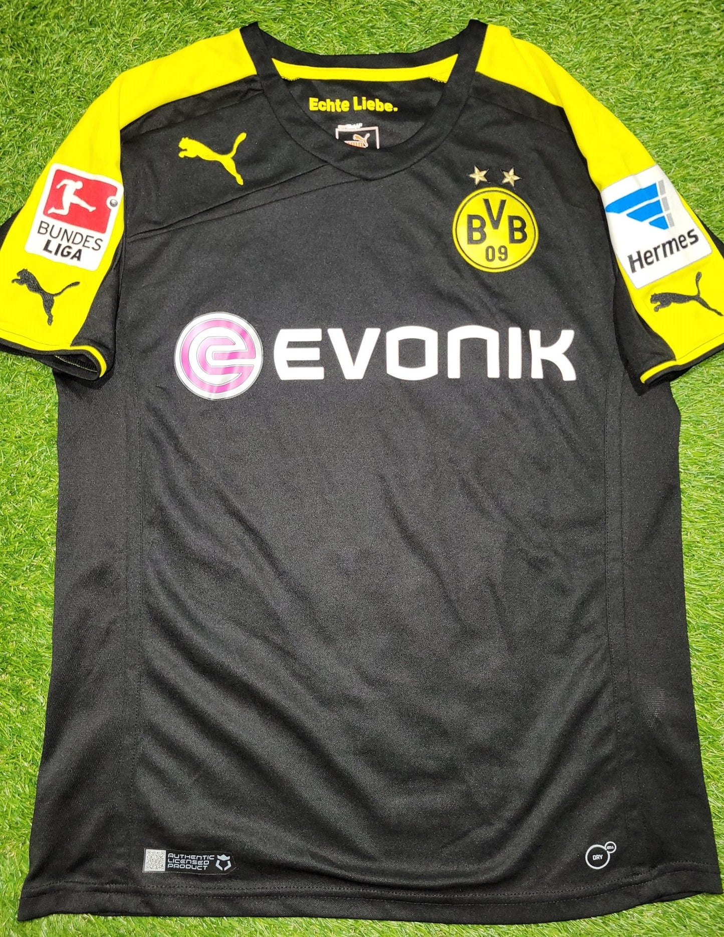 Mkhitaryan Borussia Dortmund 2013 2014 Away Soccer Jersey Shirt M SKU# 743558 Puma