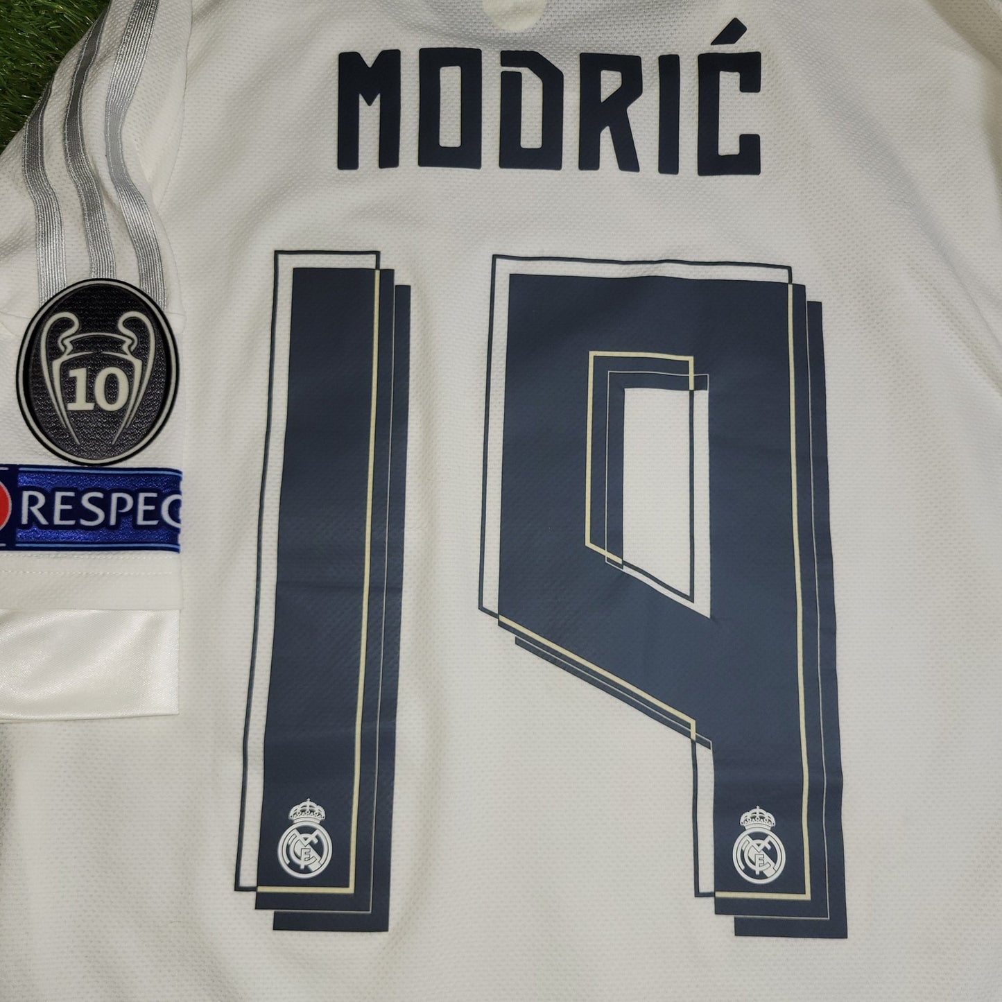 Modric Real Madrid 2015 2016 UEFA FINAL ADIZERO PLAYER ISSUE Soccer Jersey Shirt L SKU S12654 Adidas