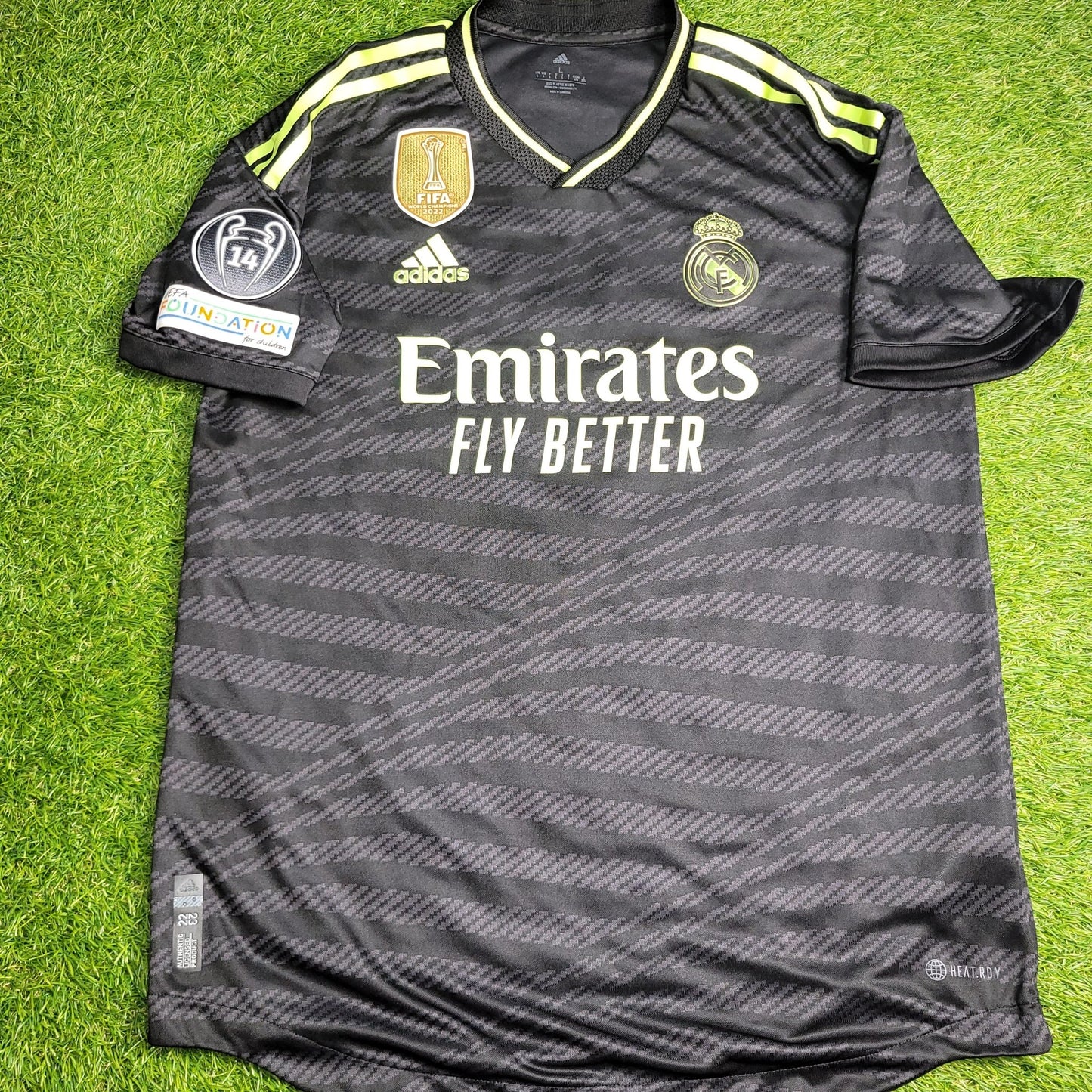 Modric Real Madrid 2022 2023 Third UEFA PLAYER ISSUE Soccer Jersey Shirt L SKU HI1657 Adidas