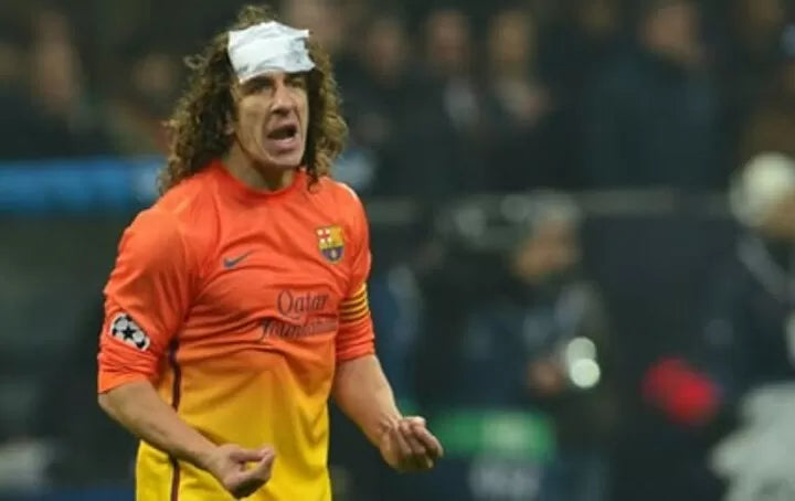 Puyol Barcelona 2012 2013 Away Soccer Jersey Shirt M SKU# 478326-815