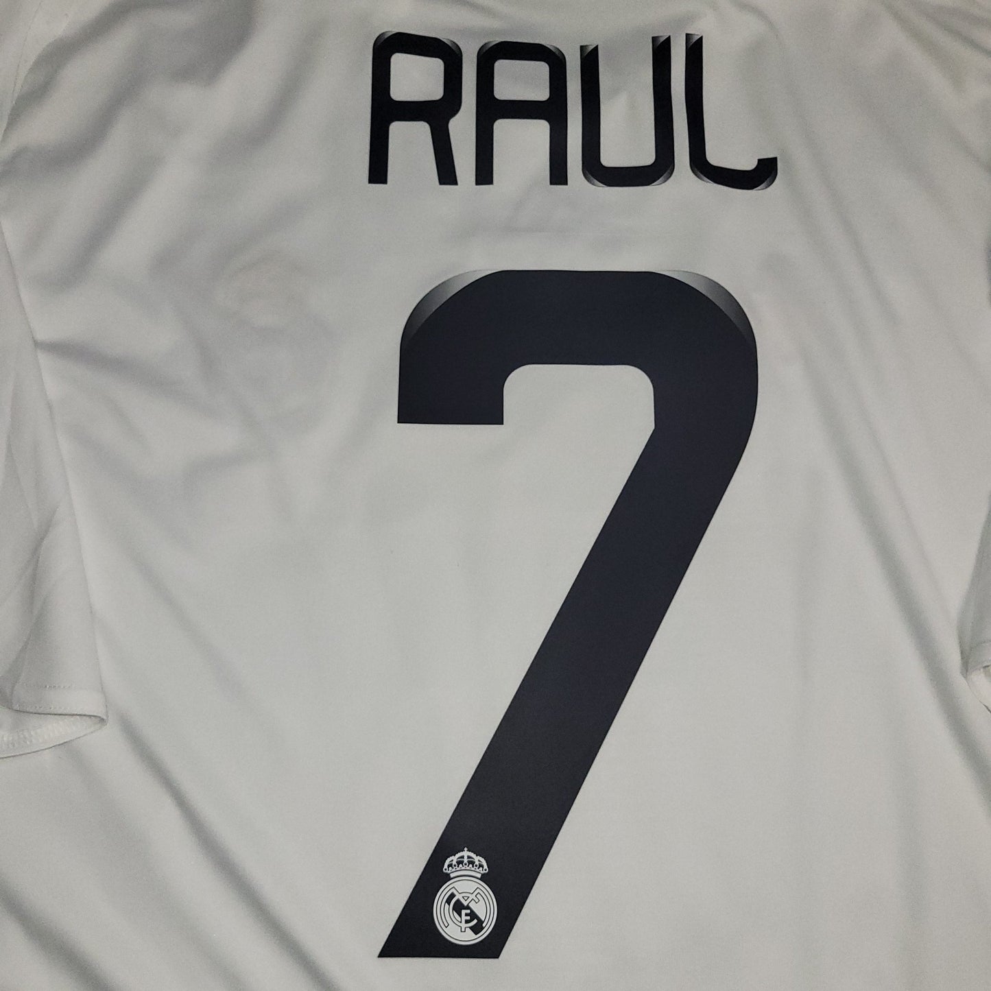 Raul Real Madrid 2008 2009 UEFA Home Soccer Jersey Shirt XL SKU 051101 Adidas