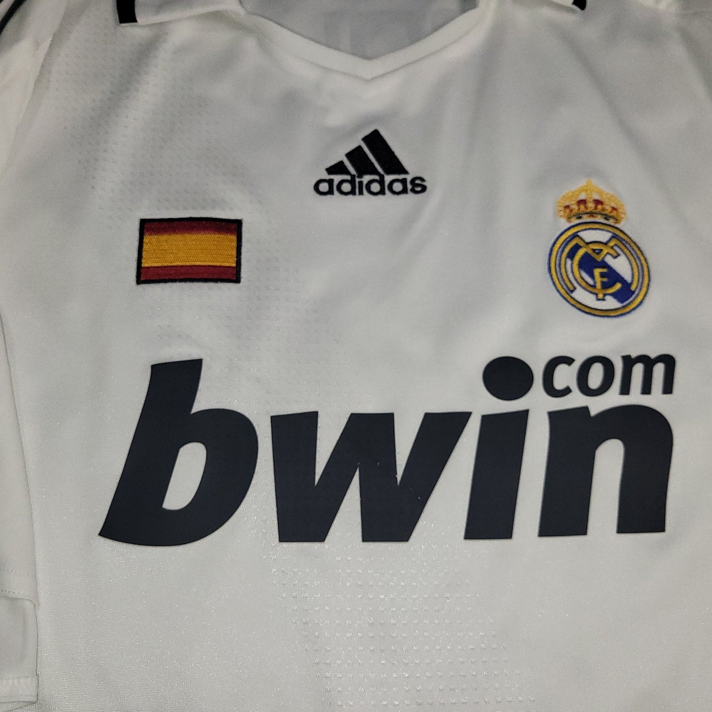 Raul Real Madrid 2008 2009 UEFA Home Soccer Jersey Shirt XL SKU 051101 Adidas