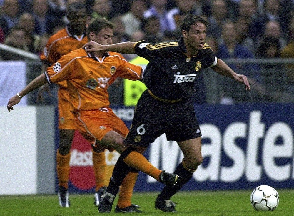 Redondo Real Madrid Black Away UEFA FINAL 1999 2000 Soccer Jersey XL SKU# 627113 ASR001/02 Adidas