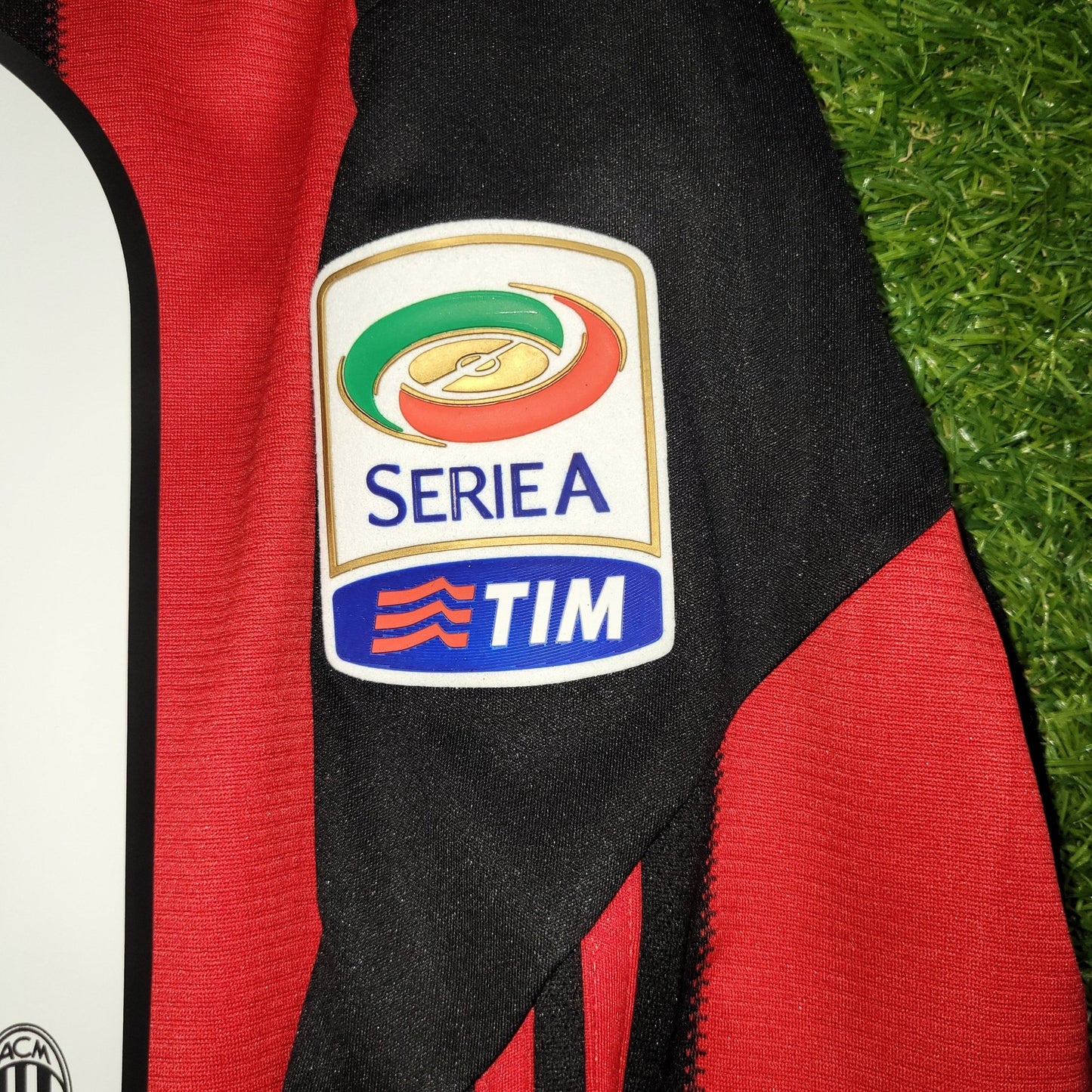 Ronaldinho AC Milan 2010 2011 Home Long Sleeve Soccer Jersey Shirt M SKU# P96287 Adidas