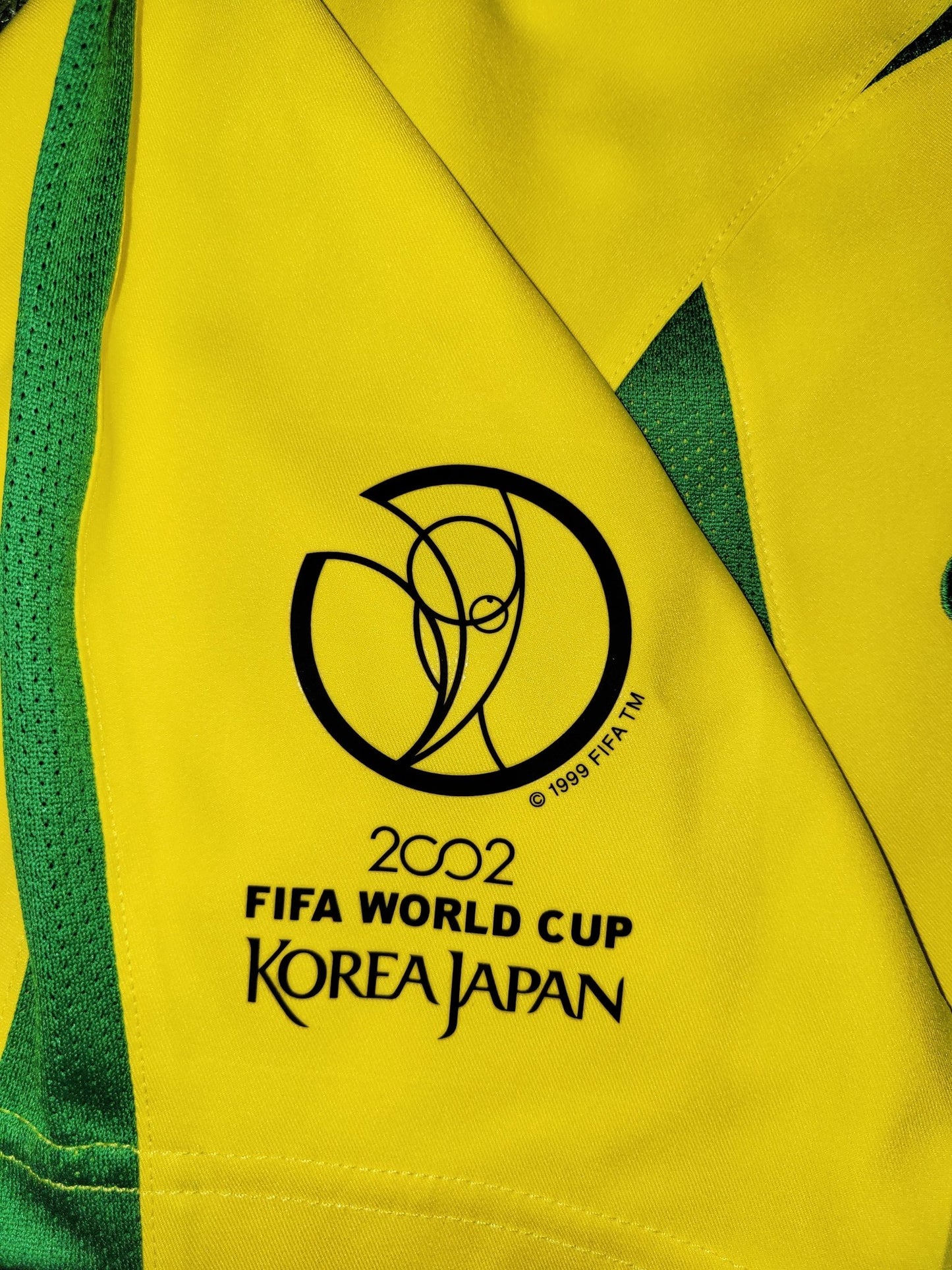 Ronaldinho Brazil 2002 WORLD CUP Soccer Home Jersey Shirt M SKU# 113382 Nike