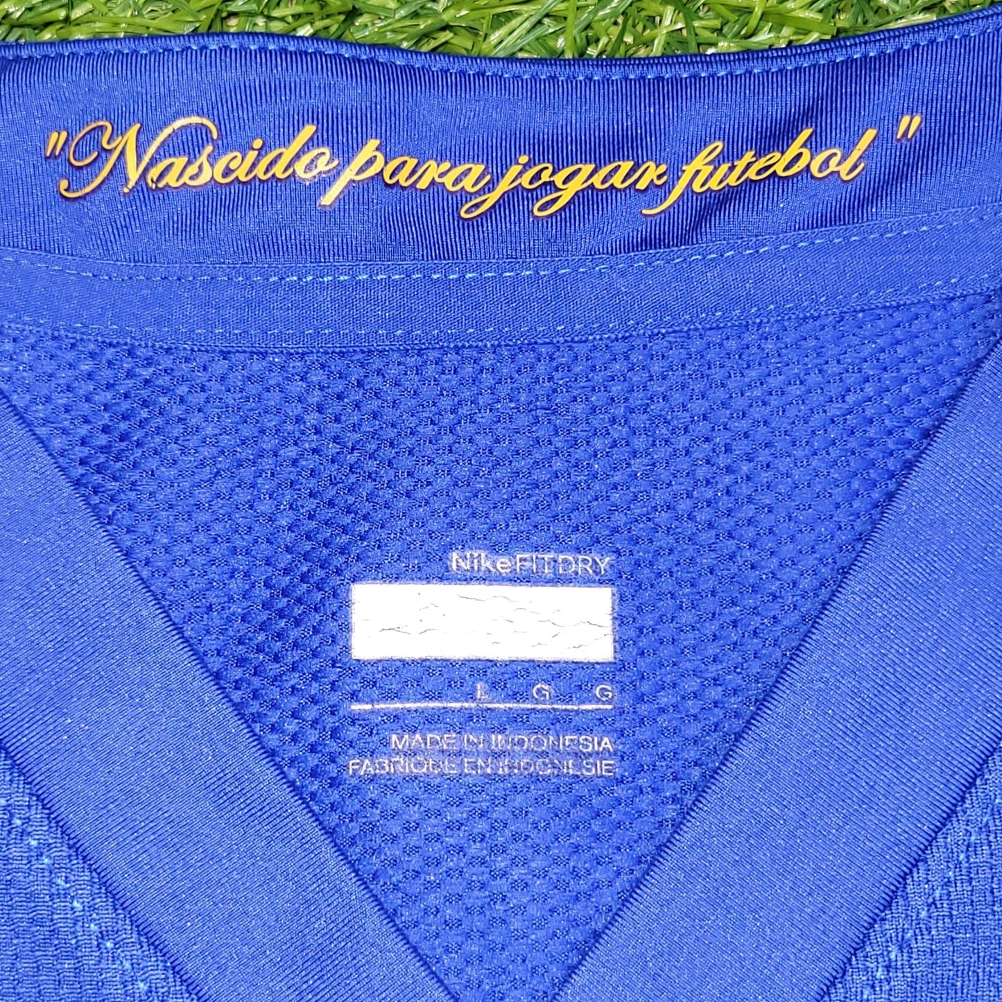 Ronaldinho Nike Brazil 2008 Away Soccer Jersey Shirt L SKU 258950 - 493 Nike