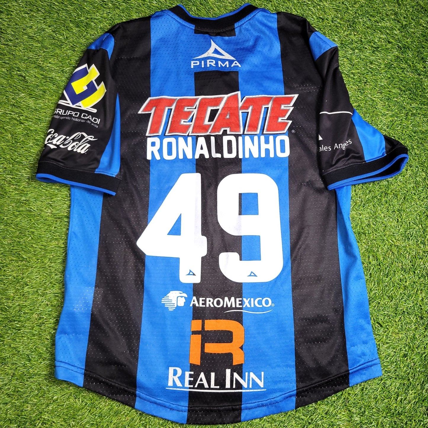 Ronaldinho Queretaro Pirma PLAYER ISSUE FINAL 2014 2015 Soccer Jersey Shirt M PIRMA