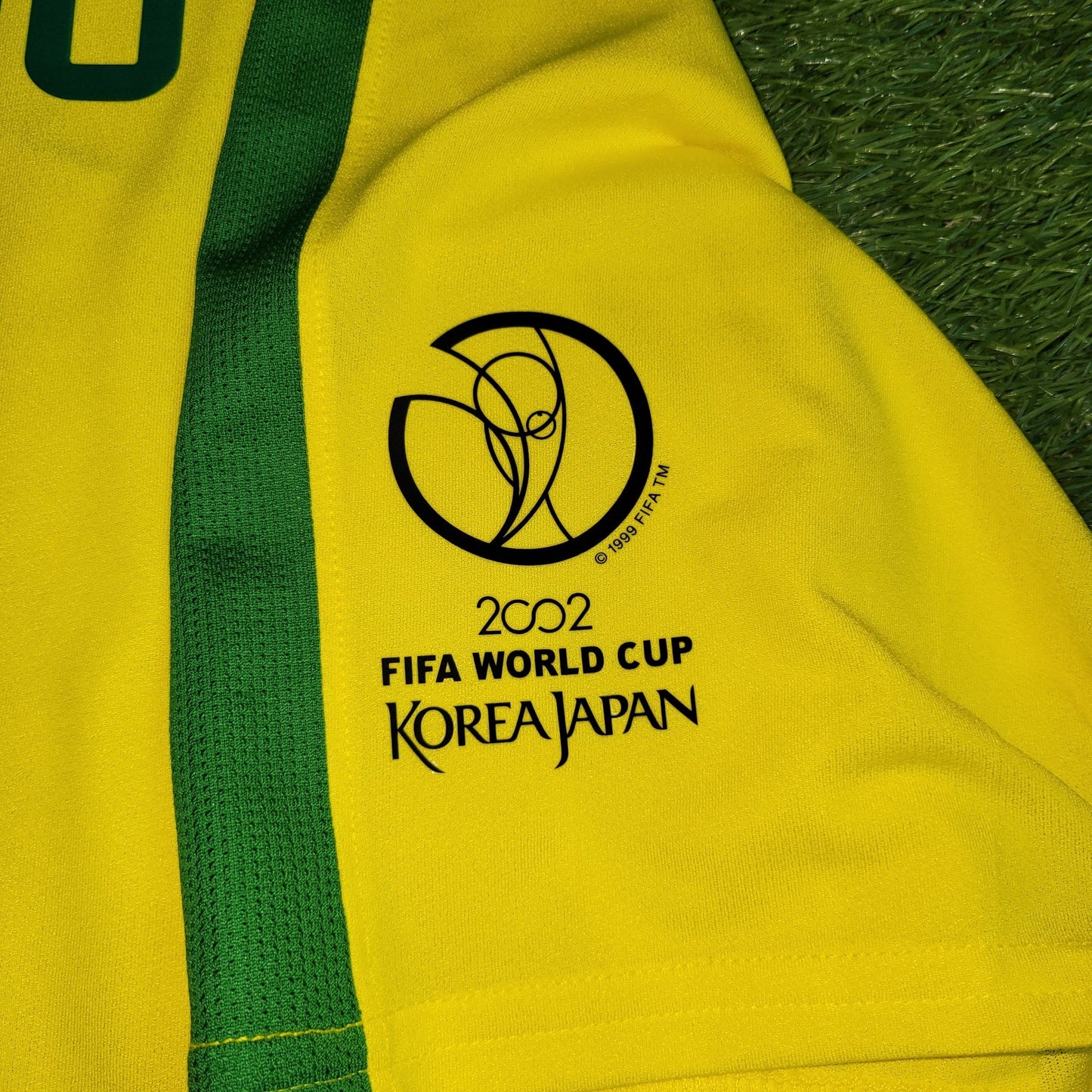Ronaldo Brazil 2002 WORLD CUP Soccer Home Jersey Shirt L Nike