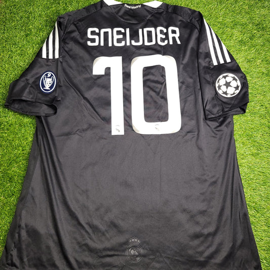 Sneijder Real Madrid 2008 2009 UEFA Third Soccer Jersey Shirt XL SKU 685420 Adidas