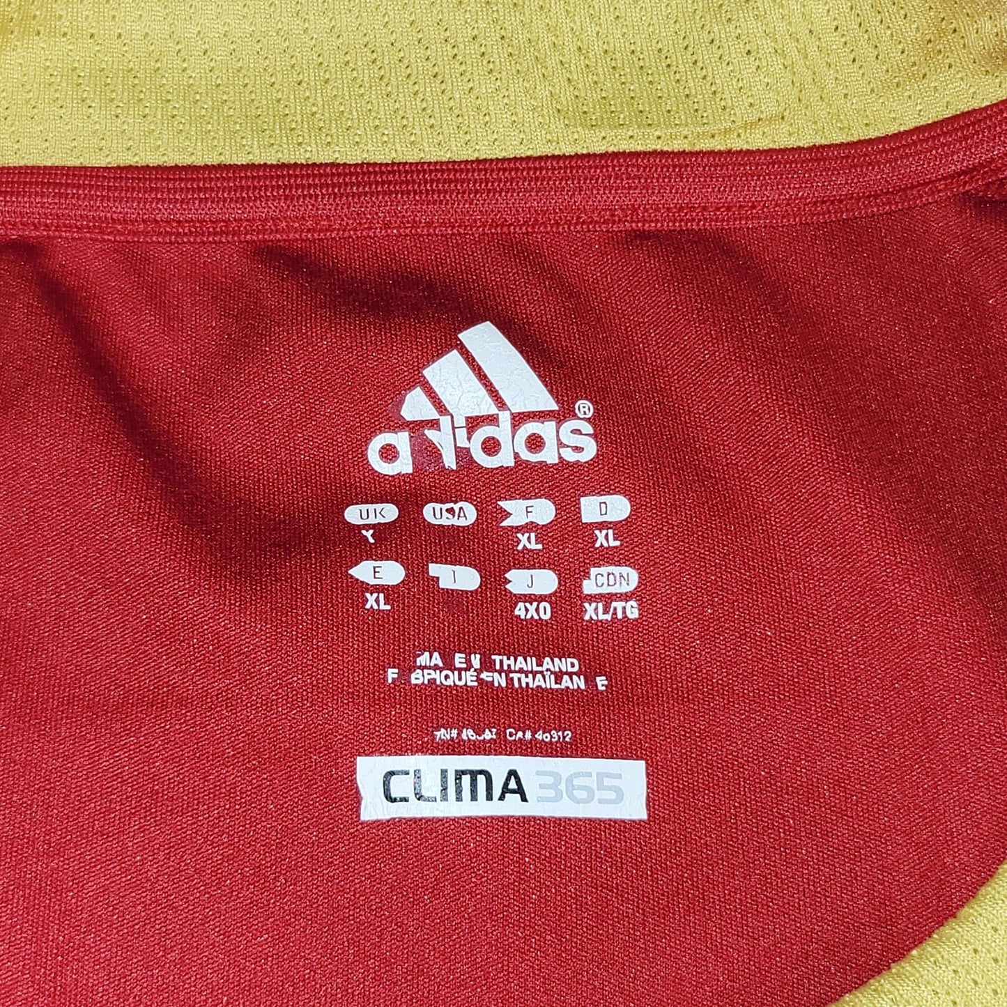 Torres Spain 2009 CONFEDERATIONS CUP Home Soccer Jersey Shirt BNWT XL SKU P06574 Adidas