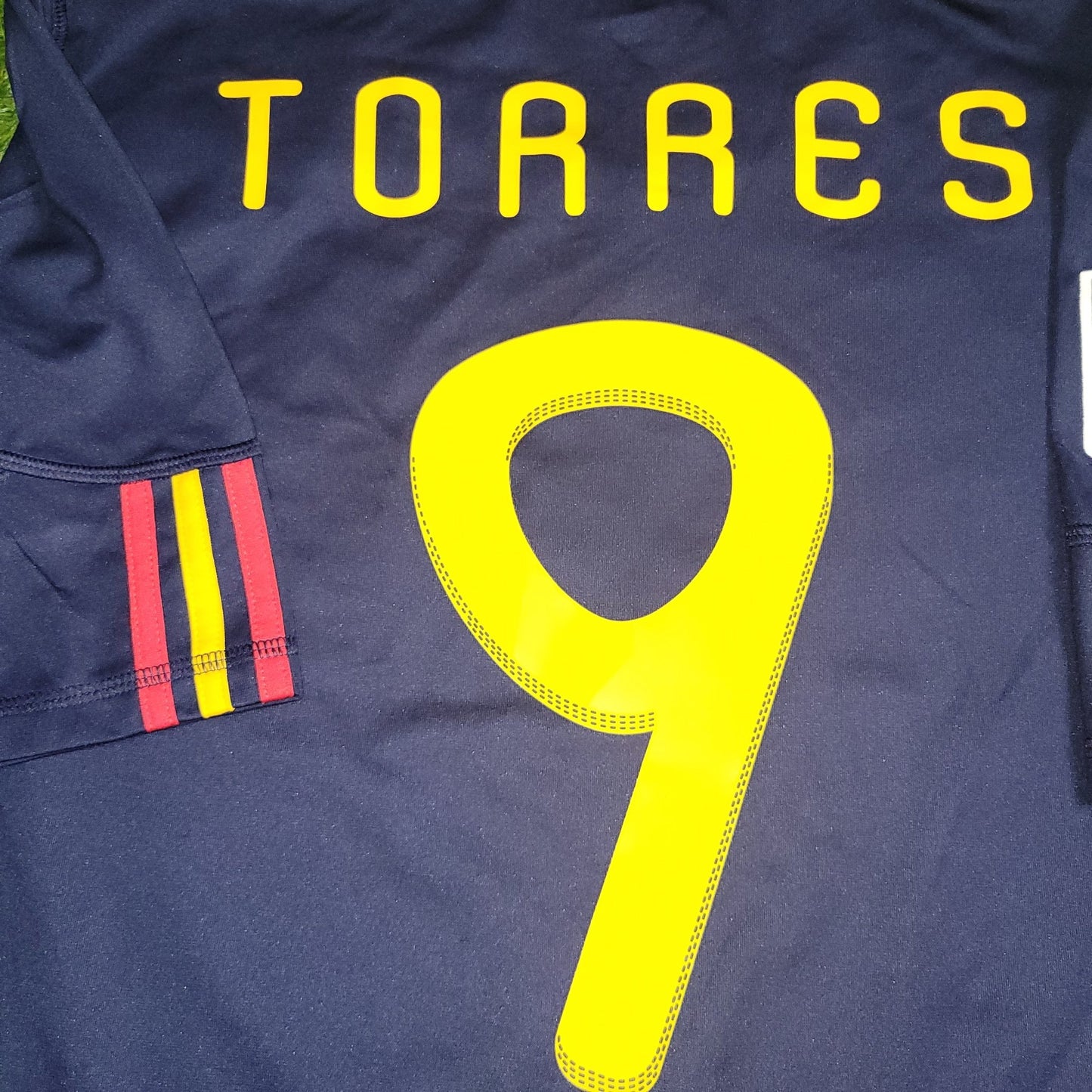 Torres Spain 2010 WORLD CUP Final Away Soccer Jersey Shirt M SKU P47896 Adidas