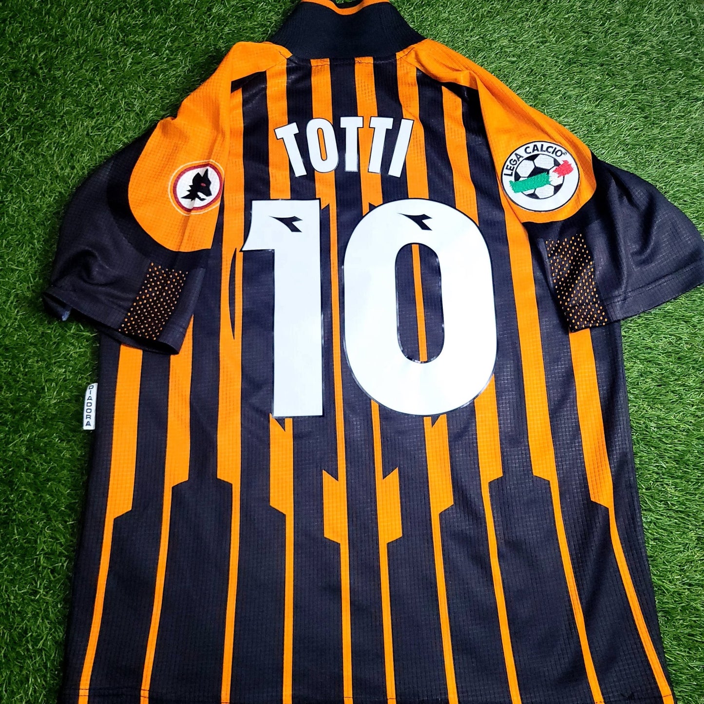 Totti As Roma Diadora 1997 1998 Third Soccer Jersey Shirt M Diadora