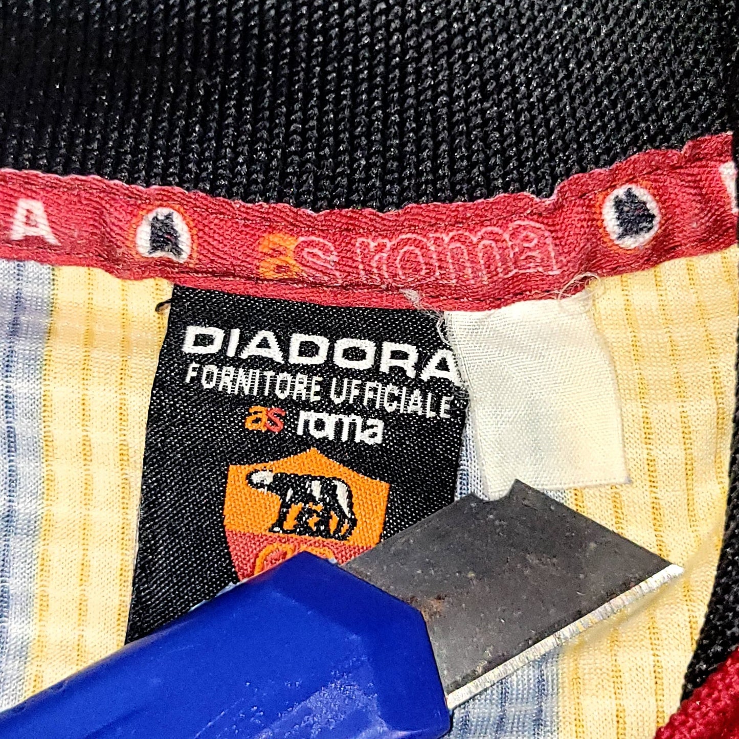 Totti As Roma Diadora 1997 1998 Third Soccer Jersey Shirt M Diadora
