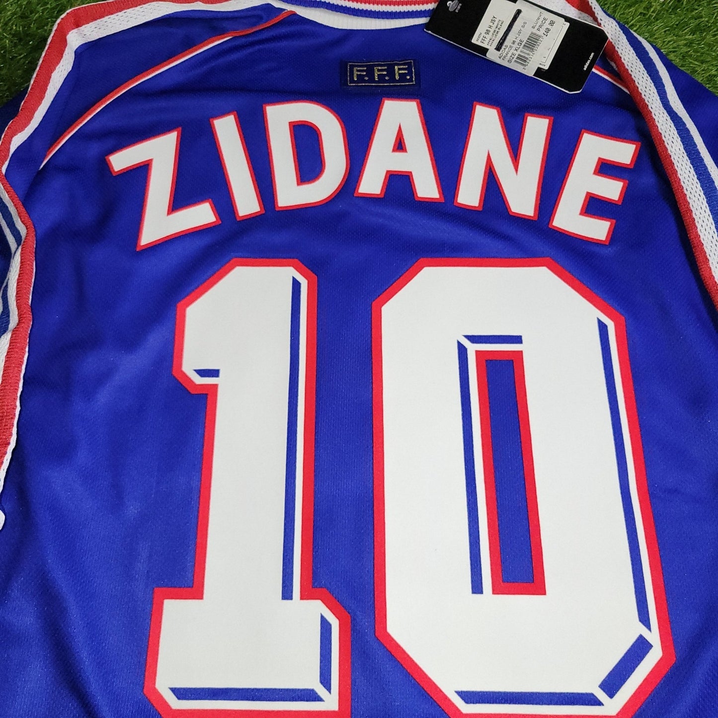 Zidane France 1998 WORLD CUP FINAL Home Soccer Jersey Shirt BNWT XL SKU 693254 Adidas