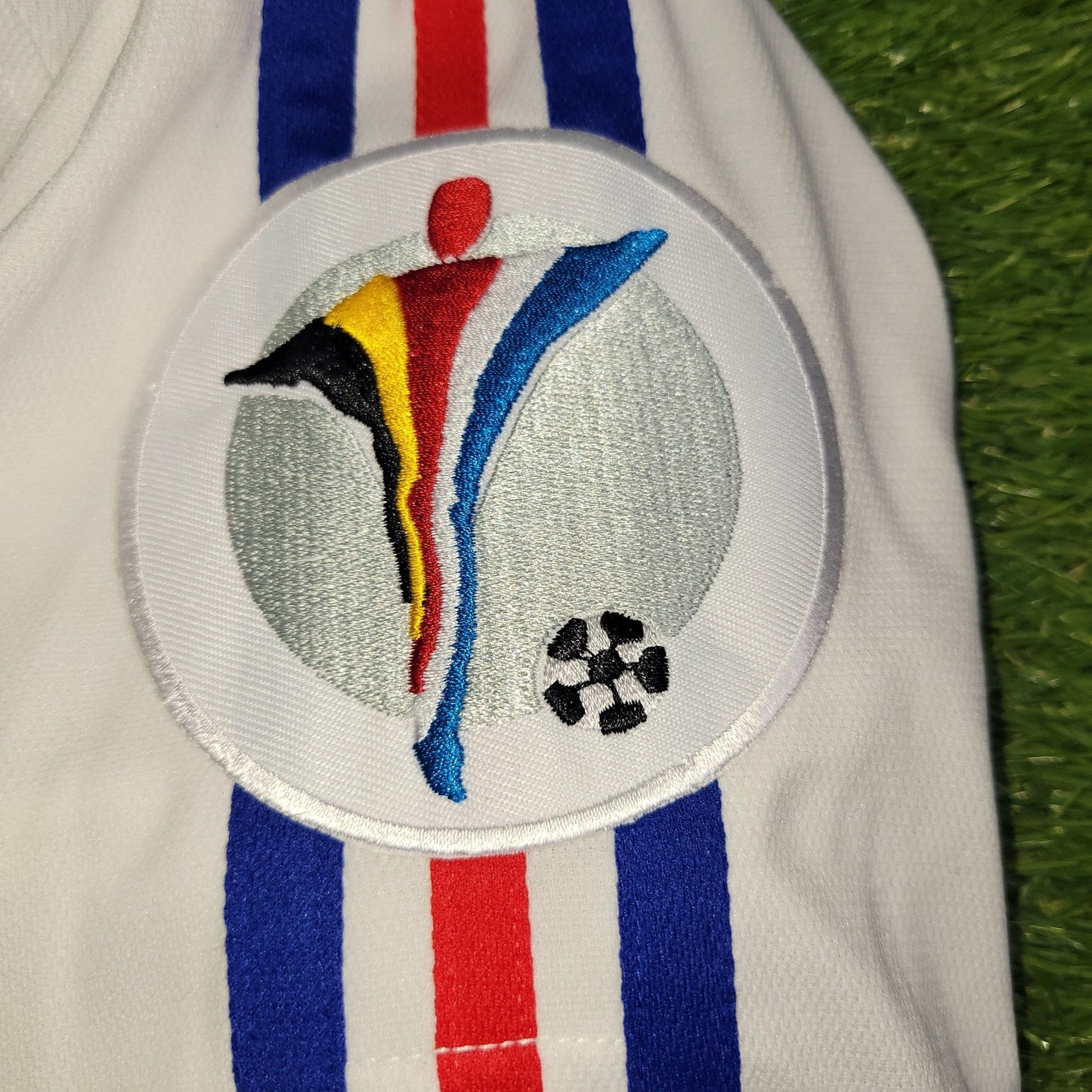 Zidane France 2000 EURO CUP Away Soccer Jersey L Adidas