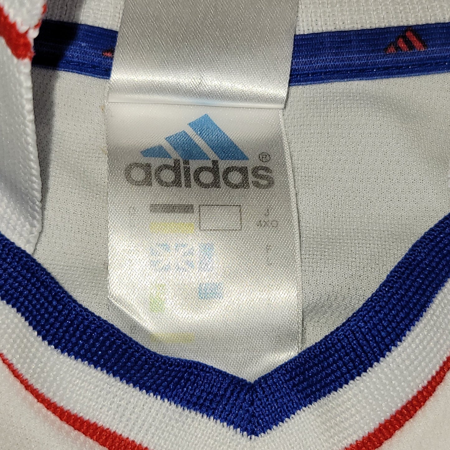 Zidane France 2000 EURO CUP Away Soccer Jersey L Adidas