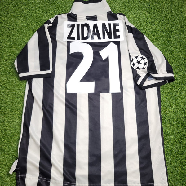 Zidane Juventus Kappa 1996 1997 DEBUT UEFA Soccer Jersey Shirt XL zidane-juventus-kappa-1996-1997-debut-uefa-soccer-jersey-shirt-xl