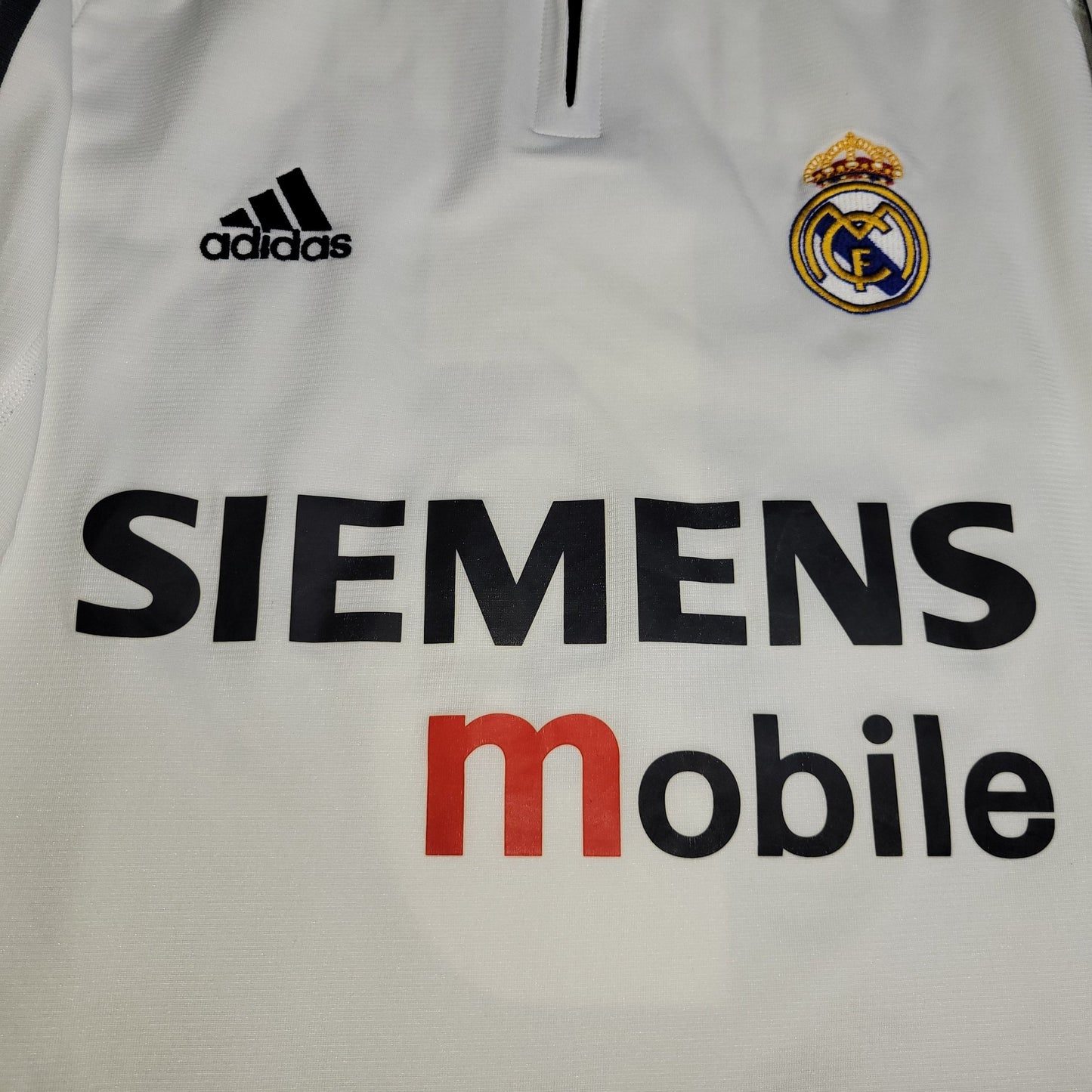 Zidane Real Madrid 2003 2004 UEFA Soccer Jersey Shirt L SKU# 021804 Adidas