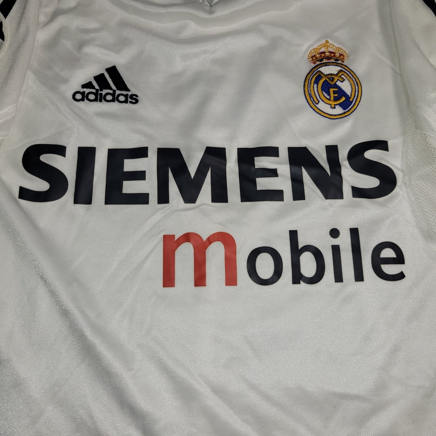 Zidane Real Madrid PLAYER ISSUE UEFA 2004 2005 Soccer Jersey Shirt M SKU 367843 Adidas