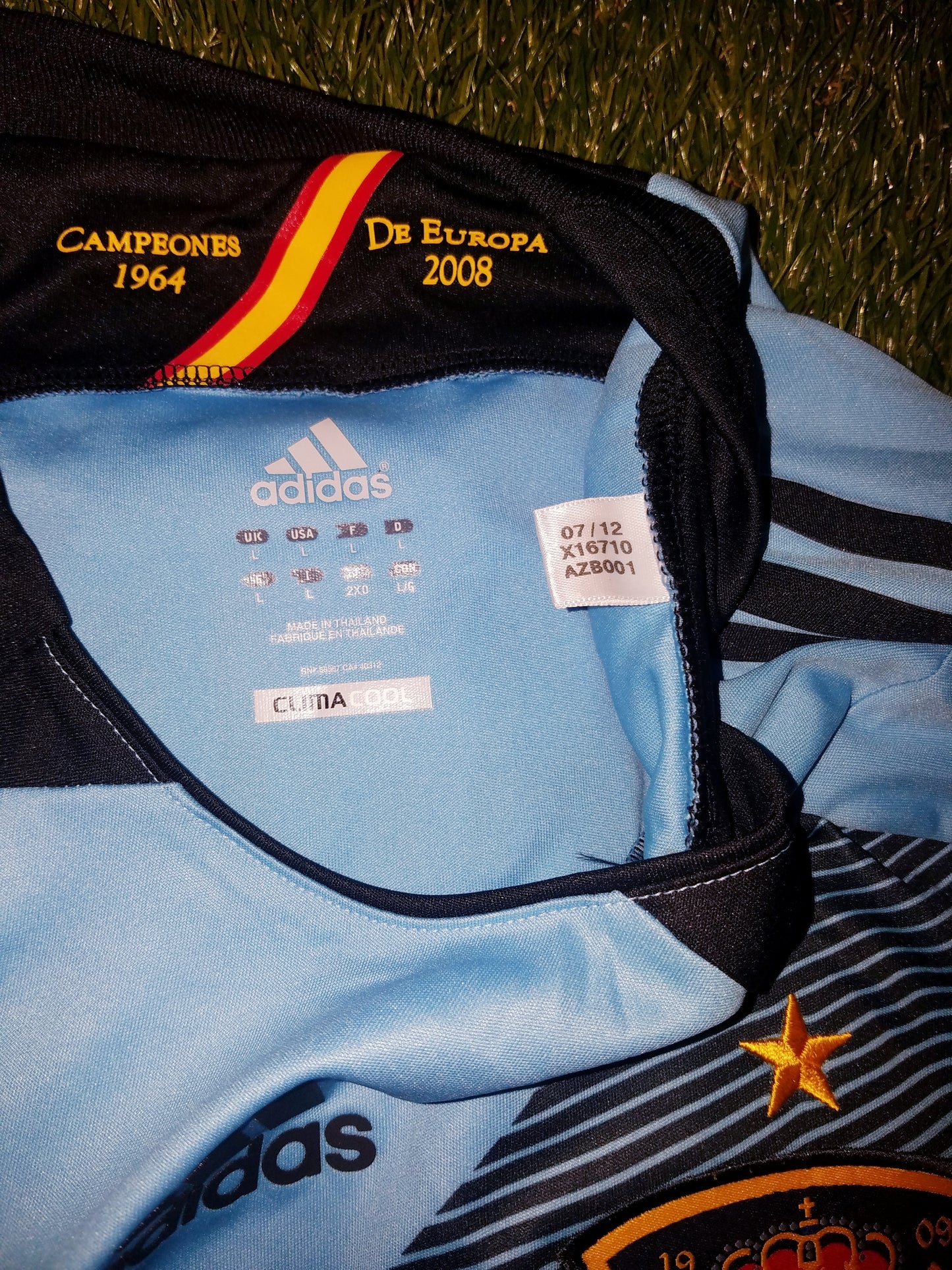 Ramos Spain MATCH ISSUED 2012 EURO CUP Jersey Camiseta Espana Shirt L